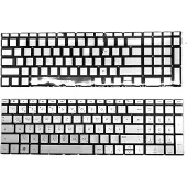 T-ProTek DEUTSCHE - Silber Tastatur Keyboard Beleuchtung kompatibel für HP 15-dw0000