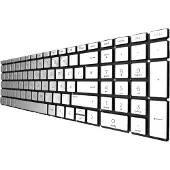 T-ProTek DEUTSCHE-Tastatur Keyboard Silber mit Beleuchtung kompatibel für HP 15-da2002ng