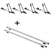 VDP 4x Fahrradträger SAGITTAR + Dachträger RAPID kompatibel mit Chrysler Voyager (5Türer) 96-00