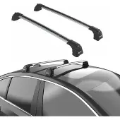 TURTLE DACHTRÄGER AIR-3 , Silber BMW 1-SERIES E87 2004 - 2011 (Kleinwagen)