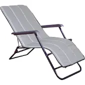 AIO Factory Gesteppte Schaumstoff-Liegeauflage 165x50 cm dunkelgrau