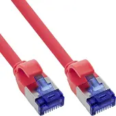 InLine 74930R, 30 m, Cat6a, S/FTP (S-STP), RJ-45, RJ-45, Rot