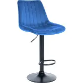 CLP Barhocker Toni Samt, Farbe:grün, Gestell Farbe:weiß