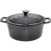 Elo Kochtopf "Gusseisen Kochtopf", grau, B:27,5cm H:14cm L:32,5cm Ø:26cm, Töpfe, Kochtopf, Silikonring zur Hitzeisolierung