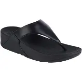 FitFlop Damen Pantoletten/ Zehentrenner Schwarz Glattleder Größe: 51/2