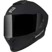 Bogotto Phantom Matt Schwarz Fiberglass Integralhelm Größe M