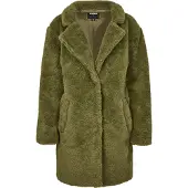 Urban Classics Ladies - OVERSIZED SHERPA Mantel oliv - XS
