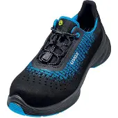 Uvex 1 G2 Sicherheitsschuh S1 Halbschuh gelocht schwarz/blau 35 - 6829935 - schwarz/blau