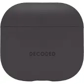 Decoded , Stoßfeste Silikonhülle für AirPods 4 mit LED-Anzeige, Schwarz