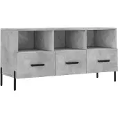 Syfax TV-Schrank Betongrau 102x36x50 cm Holzwerkstoff