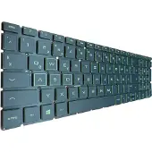 T-ProTek DEUTSCHE-Tastatur Keyboard Grün Beleuchtung kompatibel für HP 15-da2000