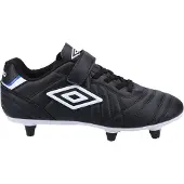 Umbro - Kinder Fußball-Stiefel "Speciali Liga", Leder FS9091 (33 EU) (Schwarz/Weiß)