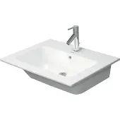Duravit Möbelwaschtisch Me by Starck 63x49cm, we s-matt, o. HL, m ÜL, HLB