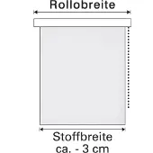 Gardinia EASYFIX Doppelrollo Triangle weiß/grau 60 x 150 cm