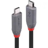 Lindy 36947, 0,8 m, USB C, USB C, USB4 Gen 3x2, Schwarz