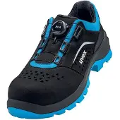 Uvex 2 xenova, Unisex, Erwachsener, Sicherheitsschuhe, Schwarz, Blau, 31.5 cm, S1