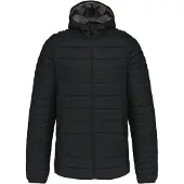 Kariban Leichte Herren-Steppjacke mit Kapuze
