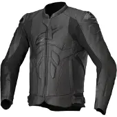 Alpinestars Dusk Motorrad Lederjacke, schwarz, 62