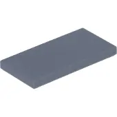 LEGO 50x Fliese 2x4, Dunkelgrau