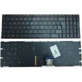 T-ProTek DEUTSCHE-Tastatur Schwarz mit Rot Beleuchtung komp. für Asus ROG Strix GL702VM-GC020T