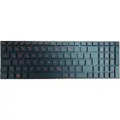T-ProTek DEUTSCHE-Tastatur Schwarz mit Rot Beleuchtung komp. für Asus ROG Strix GL702VM-BA323T