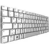 T-ProTek DEUTSCHE - Tastatur / Silber für Asus A8SC-4P031E