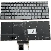 T-ProTek DEUTSCHE-Tastatur Keyboard Grau mit Beleuchtung,Trackpoint für Lenovo YOGA 720s-13ISK