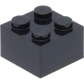 LEGO 50 Stück , Teil Nr. 3003 in Schwarz (Black)