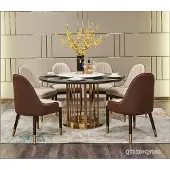 AEA Edelstahl Esstisch Runder Tisch Design Luxus Italienische Möbel Rund Tische