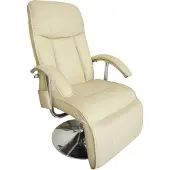 Syfax Massagesessel Cremeweiß Kunstleder