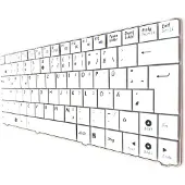T-ProTek DEUTSCHE - Silber ohne RahmTastatur für Sony Vaio SVE14A2C5E SVE14A2M6EB