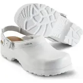 Sika Sicherheitsschuh Flex LBS offener Clog mit Fersenriemen Weiß-46