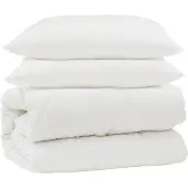 Syfax Bettwäsche-Set mit Kissen 3 Stk. Weiß Mikrofaser