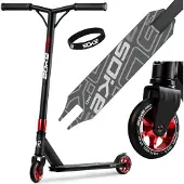 B2X Stunt Scooter PRO Rot Aluminium ABEC-9 85 cm Gesamthöhe Deck 50x11 cm bis 100 kg