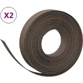 Syfax Rasenkanten 2 Stk. Braun 10 m 10 cm Polyethylen