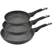 Klausberg Set Granit-Pfannen 20/24/28 cm KB-7290