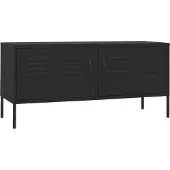 Syfax TV-Schrank Schwarz 105x35x50 cm Stahl
