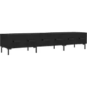 Syfax TV-Schrank Schwarz 150x36x30 cm Holzwerkstoff