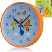 Small Foot DieMaus Kinder-Wanduhr Maus, Elefant & Ente