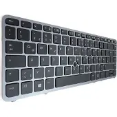 T-ProTek DEUTSCHE-Tastatur Rahmen,Beleuchtung,Trackpoint für HP EliteBook 850 G1 F1R09AW#ABD