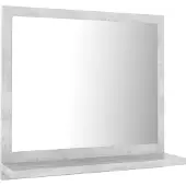 Syfax Badspiegel Betongrau 40x10,5x37 cm Holzwerkstoff