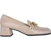 Högl Damen Pumps Ally, klassische Loafer-Pumps aus Lammleder mit Blockabsatz
