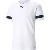 Puma Unisex Kinder Teamrise Jersey Jr Shirt, White-Black-White, 1