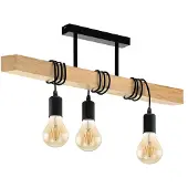 Toolight Pendellampe App973-3Cp Line 3-Lichtquelle E27 55X30X37,5Cm Einstellbar