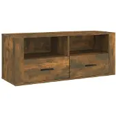 Sonstiges TV-Schrank Räuchereiche 100x35x40 cm Holzwerkstoff