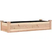 Syfax Hochbeet mit Einsatz 120x45x25 cm Massivholz Tanne