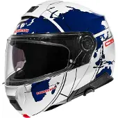 Schuberth C5 Globe Blue Klapphelm unisex Fiberglas weiß, XL