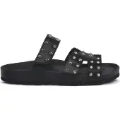 Grünland Damen Sommer Flipflops mit verstellbarem Klettverschluss, Modell CB0738NERO