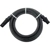 Syfax Saugschlauch mit PVC-Anschlüssen Schwarz 1" 10 m PVC