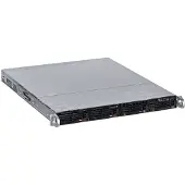 Supermicro CSE813MFTQC-R407CB, Rack (1U), Schwarz, 4 Lüfter, SATA, Serial Attached SCSI (SAS), HDD & SSD, 400 W
